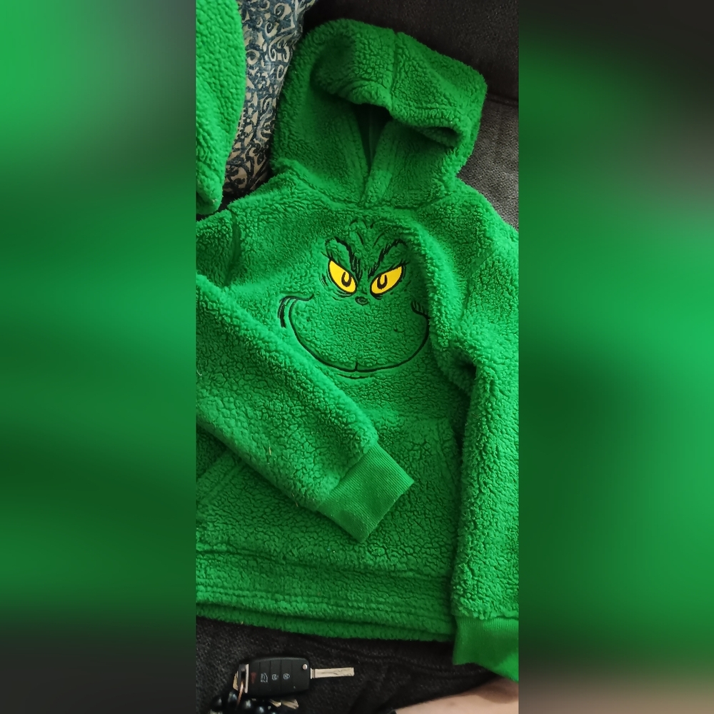Grinch hoodie 6/7 Toddler